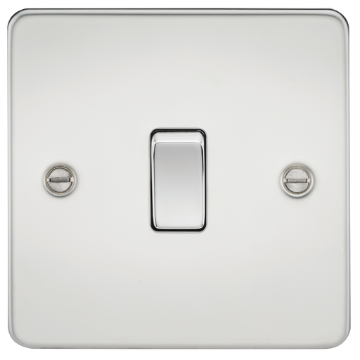 Knightsbridge FP1200PC Flat Plate 10A 1G INTERMEDIATE Switch - Polished Chrome Switch Knightsbridge - Sparks Warehouse