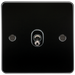 Knightsbridge FP12TOGGM Flat Plate 10A 1G Intermediate Toggle Switch - Gunmetal Switch Knightsbridge - Sparks Warehouse