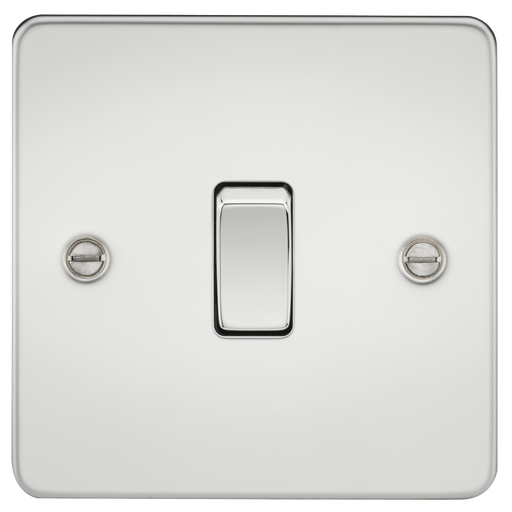 Knightsbridge FP2000PC Flat Plate 10A 1G 2 WAY Switch - Polished Chrome Switch Knightsbridge - Sparks Warehouse