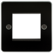 Knightsbridge FP2GGM 2G Modular Face Plate - Gunmetal Faceplate Knightsbridge - Sparks Warehouse