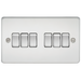 Knightsbridge FP4200PC Flat Plate 10A 6G 2 WAY Switch - Polished Chrome Switch Knightsbridge - Sparks Warehouse