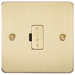 Knightsbridge FP6000BB Flat Plate 13A Fused Spur Unit - Brushed Brass Fuse Unit Knightsbridge - Sparks Warehouse
