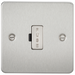 Knightsbridge FP6000BC Flat Plate 13A Fused Spur Unit - Brushed Chrome Fuse Unit Knightsbridge - Sparks Warehouse