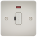 Knightsbridge FP6000NPL Flat Plate 13A Fused Spur Unit With Neon - Pearl Fuse Unit Knightsbridge - Sparks Warehouse