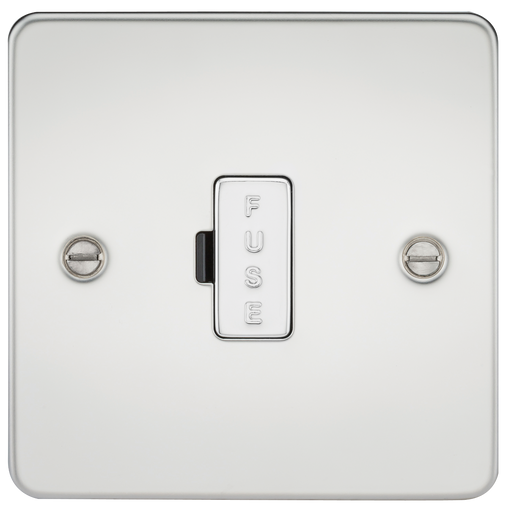 Knightsbridge FP6000PC Flat Plate 13A Fused Spur Unit - Polished Chrome Fuse Unit Knightsbridge - Sparks Warehouse