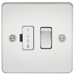 Knightsbridge FP6300PC Flat Plate 13A Switched Fused Spur Unit - Polished Chrome Fuse Unit Knightsbridge - Sparks Warehouse