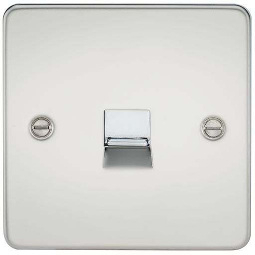 Knightsbridge FP7300PC Flat Plate Telephone Master Socket - Polished Chrome Telephone Socket Knightsbridge - Sparks Warehouse