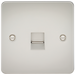 Knightsbridge FP7300PL Flat Plate Telephone Master Socket -Pearl Telephone Socket Knightsbridge - Sparks Warehouse