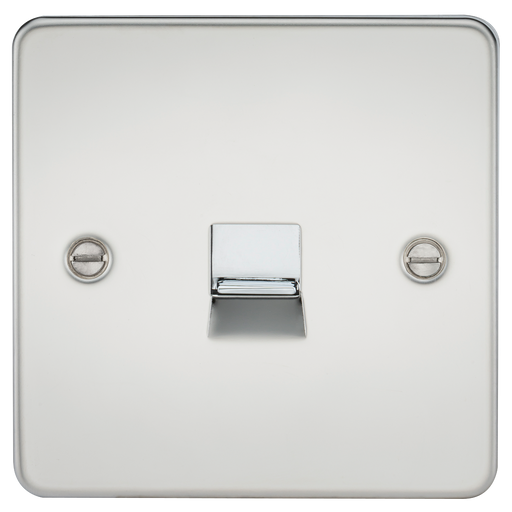 Knightsbridge FP7400PC Flat Plate Telephone Extension Socket - Polished Chrome Telephone Socket Knightsbridge - Sparks Warehouse