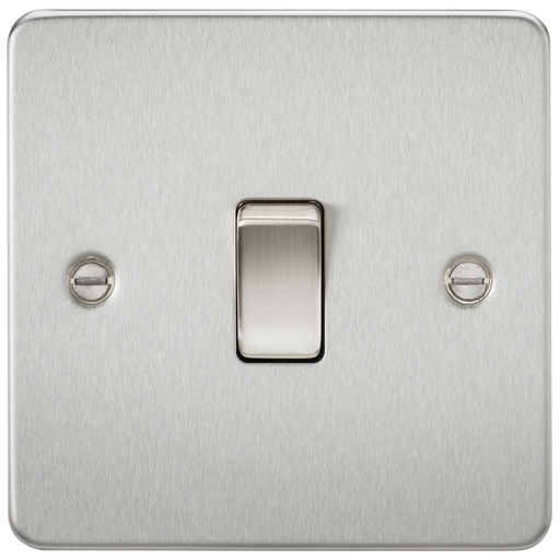 Knightsbridge FP8341BC Flat Plate 20A 1G DP Switch - Brushed Chrome Switch Knightsbridge - Sparks Warehouse