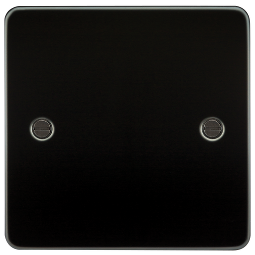 Knightsbridge FP8350GM Flat Plate 1G Blanking Plate - Gunmetal Blanking Plate Knightsbridge - Sparks Warehouse