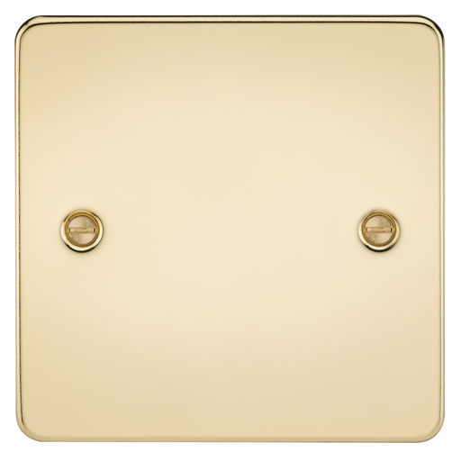 Knightsbridge FP8350PB Flat Plate 1G Blanking Plate - Polished Brass Blanking Plate Knightsbridge - Sparks Warehouse