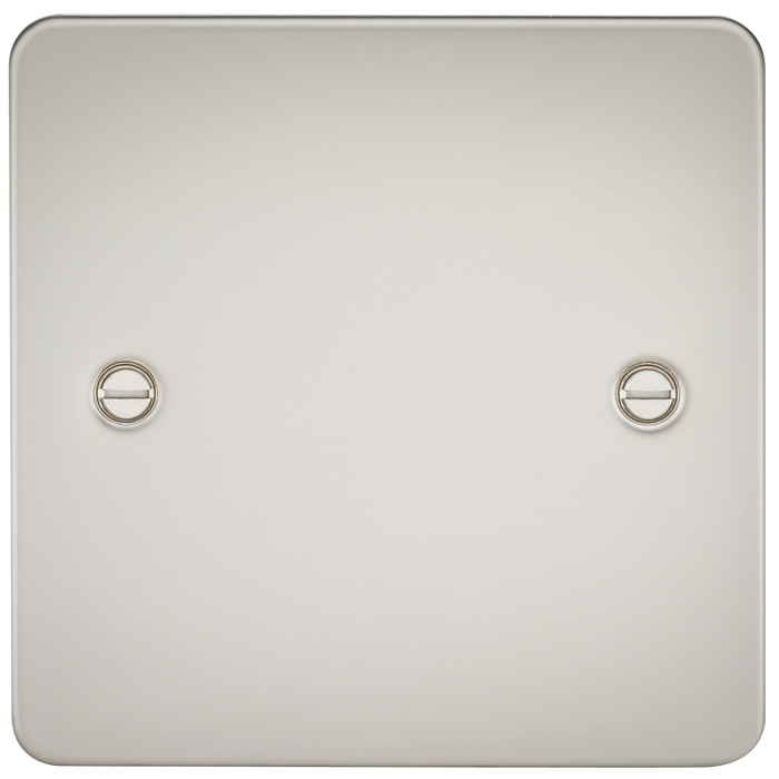 Knightsbridge FP8350PL Flat Plate 1G Blanking Plate - Pearl Blanking Plate Knightsbridge - Sparks Warehouse