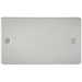 Knightsbridge FP8360BC Flat Plate 2G Blanking Plate - Brushed Chrome Blanking Plate Knightsbridge - Sparks Warehouse