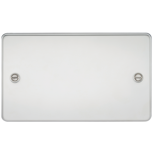 Knightsbridge FP8360PC Flat Plate 2G Blanking Plate - Polished Chrome Blanking Plate Knightsbridge - Sparks Warehouse