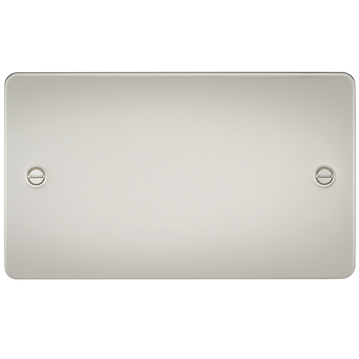 Knightsbridge FP8360PL Flat Plate 2G Blanking Plate - Pearl Blanking Plate Knightsbridge - Sparks Warehouse