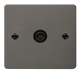 Scolmore FPBN065BK Define Black Nickel Flat Plate Single Coaxial Socket  Scolmore - Sparks Warehouse