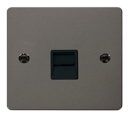Scolmore FPBN125BK - 1 Gang Telephone Slave Socket Define Scolmore - Sparks Warehouse