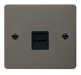 Scolmore FPBN125BK - 1 Gang Telephone Slave Socket Define Scolmore - Sparks Warehouse