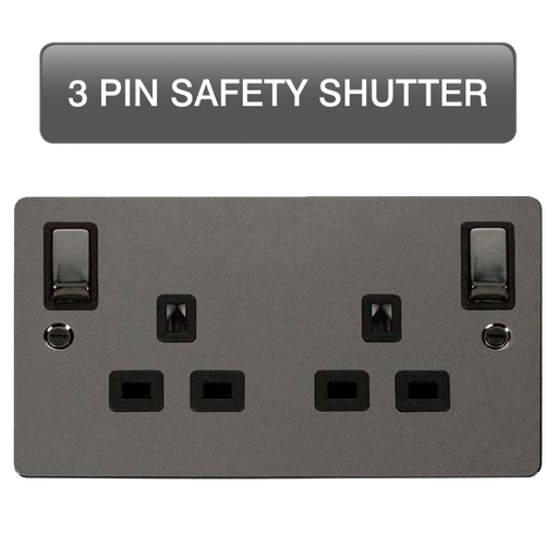 Scolmore FPBN1836BK Define Black Nickel Fp 2g Ob Sw Skt Ssbk  Scolmore - Sparks Warehouse