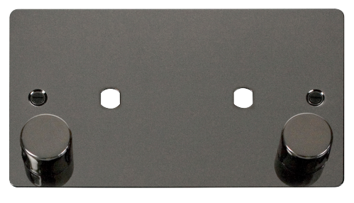 Scolmore FPBN186 - 2 Gang Plate (1630W Max) - 2 Apertures Define Scolmore - Sparks Warehouse