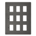 Scolmore FPBN20509 - 9 Gang GridPro® Frontplate - Black Nickel GridPro Scolmore - Sparks Warehouse
