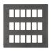 Scolmore FPBN20518 - 18 Gang GridPro® Frontplate - Black Nickel GridPro Scolmore - Sparks Warehouse
