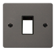 Scolmore FPBN401BK Minigrid 1-6 Gang Plates Single Switch Plate1 Gang Aperture  Scolmore - Sparks Warehouse