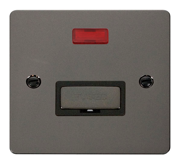 Scolmore FPBN753BK Define Black Nickel Flat Plate Ingot 13a Spur W/o F/o+neon  Scolmore - Sparks Warehouse