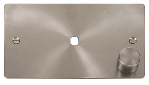 Scolmore FPBS185 - 2 Gang Plate 1 Module (630W Or 1000W) Define Scolmore - Sparks Warehouse