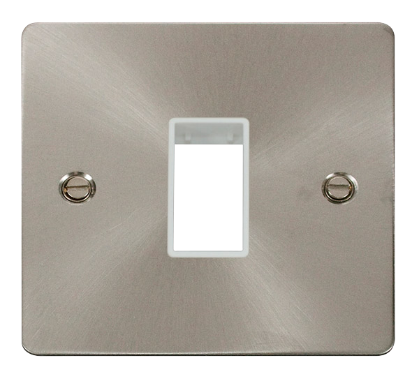 Scolmore FPBS401WH Minigrid 1-6 Gang Plates Single Switch Plate1 Gang Aperture  Scolmore - Sparks Warehouse