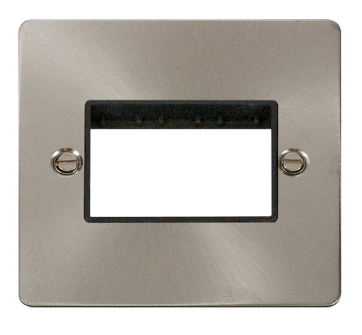 Scolmore FPBS403BK Minigrid 1-6 Gang Plates 1g Platetriple Sw  Aperture  Scolmore - Sparks Warehouse