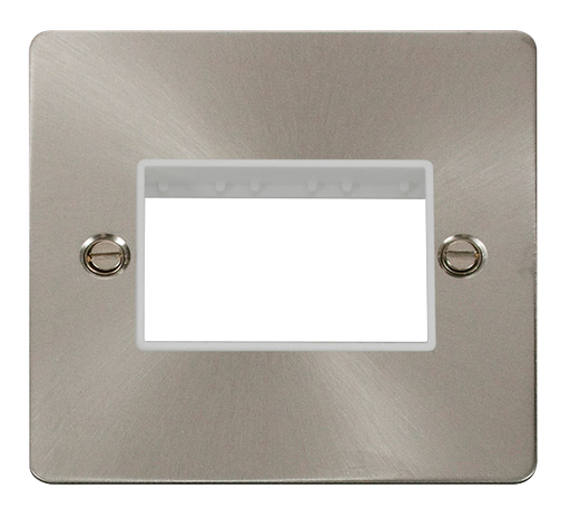 Scolmore FPBS403WH Minigrid 1-6 Gang Plates 1g Platetriple Sw  Aperture  Scolmore - Sparks Warehouse