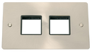 Scolmore FPBS404 - 2 Gang Plate - 2 x 2 Apertures Define Scolmore - Sparks Warehouse
