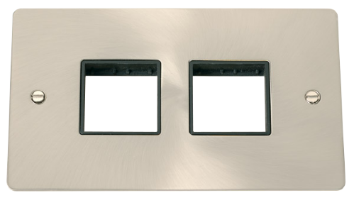 Scolmore FPBS404 - 2 Gang Plate - 2 x 2 Apertures Define Scolmore - Sparks Warehouse