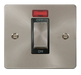 Scolmore FPBS501BK - Brushed Steel 45A DP Switch - Black Insert Define Scolmore - Sparks Warehouse