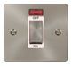Scolmore FPBS501WH Define Brushed Stainless Ingot 1g 45a Dp Switch Neon Wh  Scolmore - Sparks Warehouse