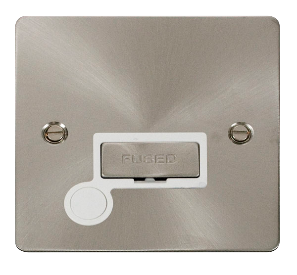 Scolmore FPBS550WH Define Brushed Stainless Flat Pl Ingot Spur +  Scolmore - Sparks Warehouse