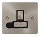 Scolmore FPBS551BK - Brushed Steel Switched Fused Spur - Black Insert Define Scolmore - Sparks Warehouse