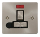 Scolmore FPBS552BK Define Brushed Stainless Flat Plate Ingot 13a Switch Spur+f/o+neo  Scolmore - Sparks Warehouse