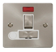 Scolmore FPBS552WH Define Brushed Stainless Flat Plate Ingot 13a Switch Spur+f/o+neo  Scolmore - Sparks Warehouse