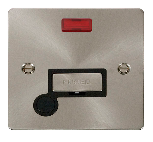 Scolmore FPBS553BK Define Brushed Stainless Flat Pl Ingot Spur+  Scolmore - Sparks Warehouse