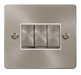 Scolmore FPBSWH-SMART3 - 1G Plate 3 Apertures Supplied With 3 x 10AX 2 Way Ingot Retractive Switch Modules - White Define Scolmore - Sparks Warehouse