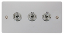 Scolmore FPCH423 - 10AX 3 Gang 2 Way Toggle  Switch Define Scolmore - Sparks Warehouse