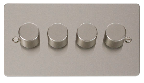 Scolmore FPPN154 - 4 Gang 2 Way 400Va Dimmer Switch Define Scolmore - Sparks Warehouse