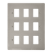 Scolmore FPPN20509 - 9 Gang GridPro® Frontplate - Pearl Nickel GridPro Scolmore - Sparks Warehouse