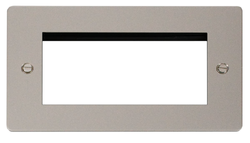 Scolmore FPPN312 - 2 Gang Plate - 4 Apertures Define Scolmore - Sparks Warehouse