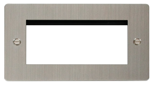 Scolmore FPSS312 - 2 Gang Plate - 4 Apertures Define Scolmore - Sparks Warehouse
