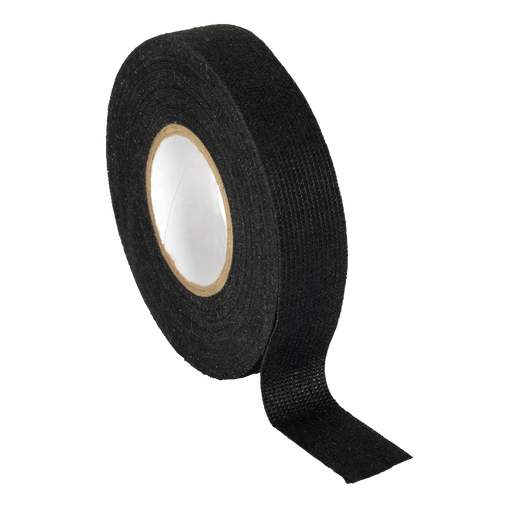 Sealey - FT01 Fleece Tape 19mm x 15m Black Consumables Sealey - Sparks Warehouse