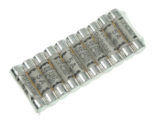 Scolmore FU032 - Box Of 100 5A Fuses (10 X Sachets Of 10) Essentials Scolmore - Sparks Warehouse